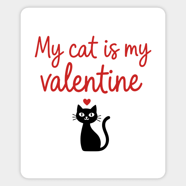 My Cat is my Valentine Magnet by CreativeSage